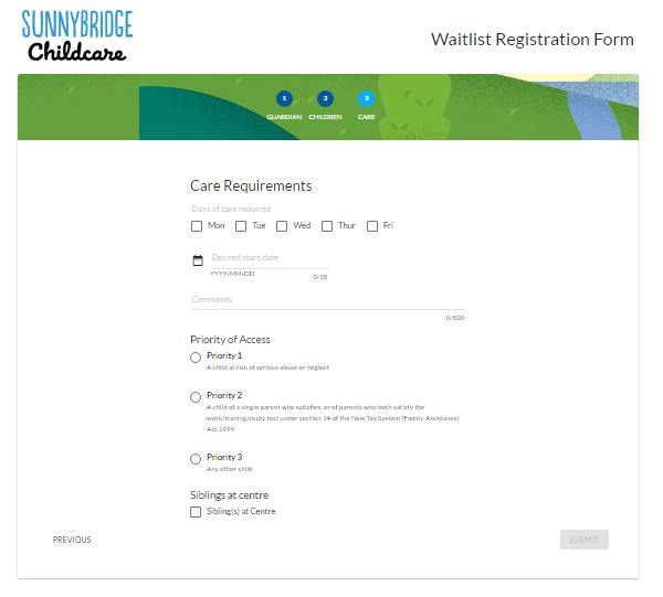 Sick of re-entering information in your centre waitlist?
